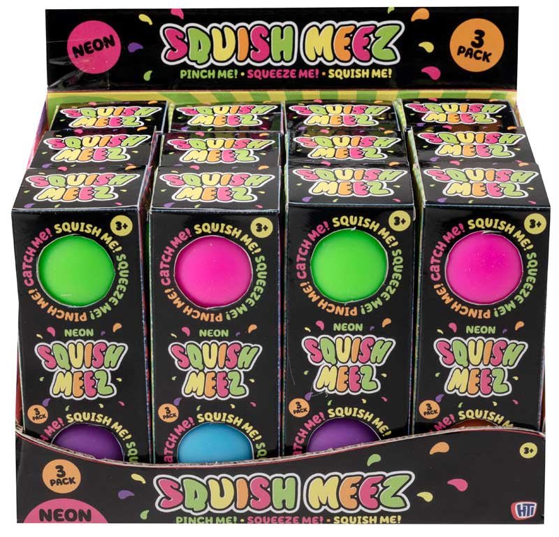 Neon Super Squish Balls, pack of 3 - Little Whispers