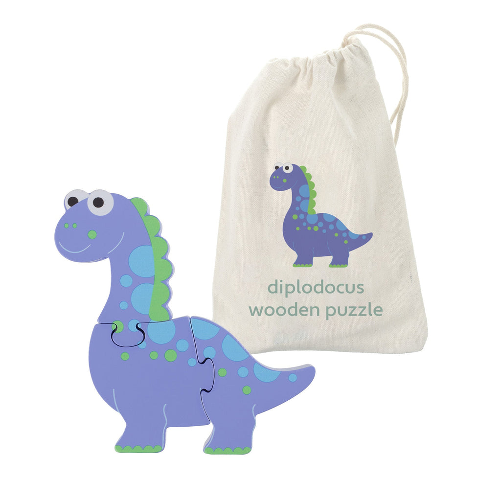 Orange Tree Wooden Diplodocus Puzzle - Little Whispers