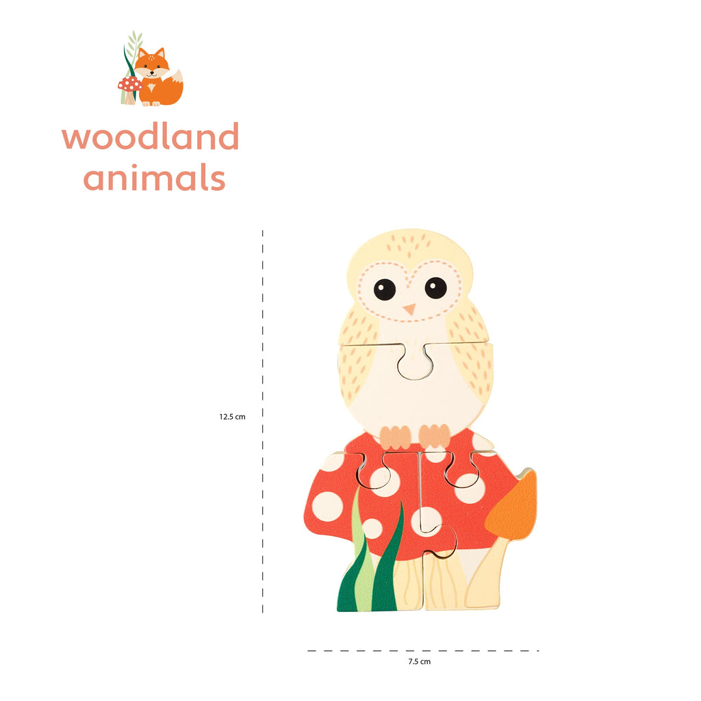 Orange Tree Wooden Owl Puzzle - Little Whispers