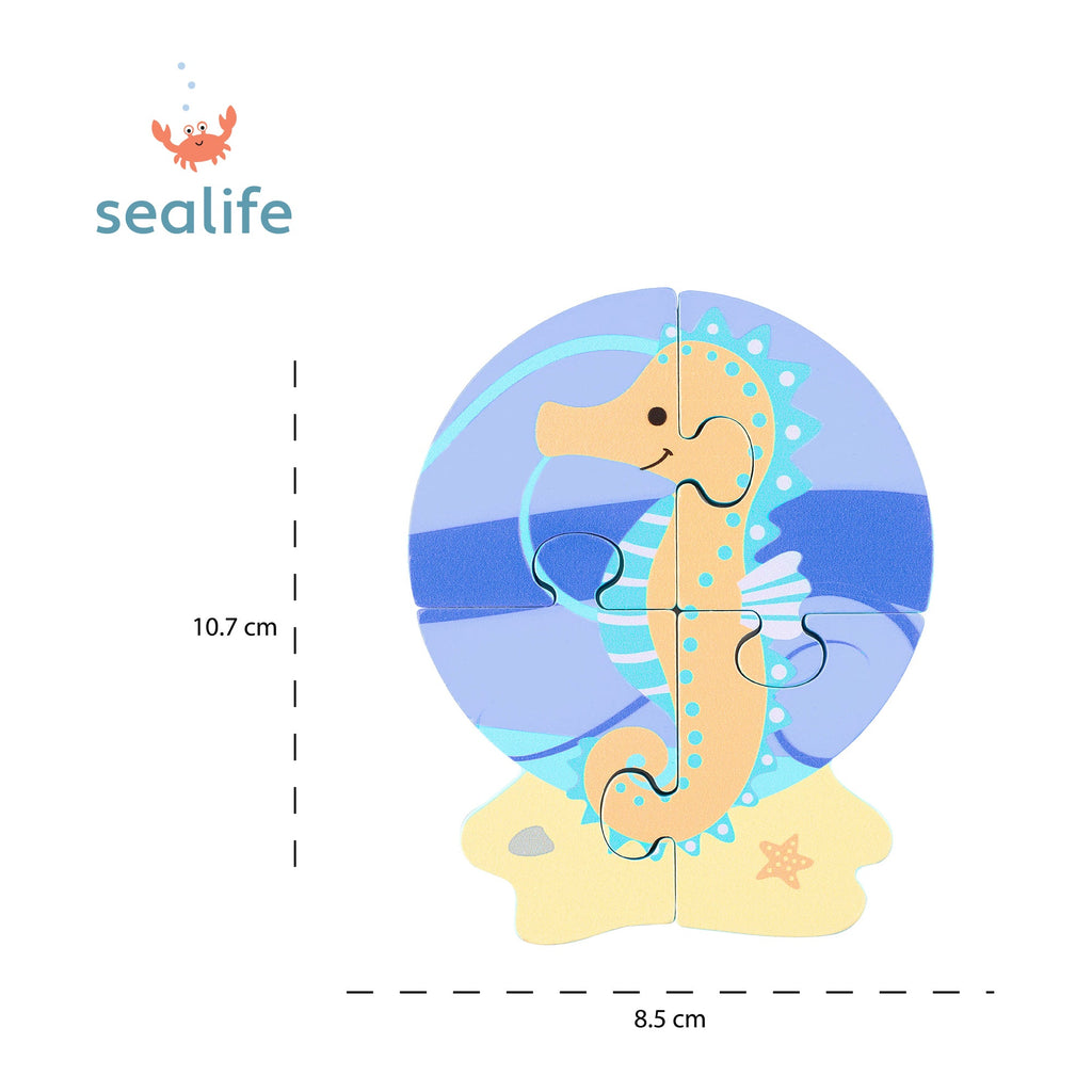 Orange Tree Wooden Seahorse Puzzle - Little Whispers