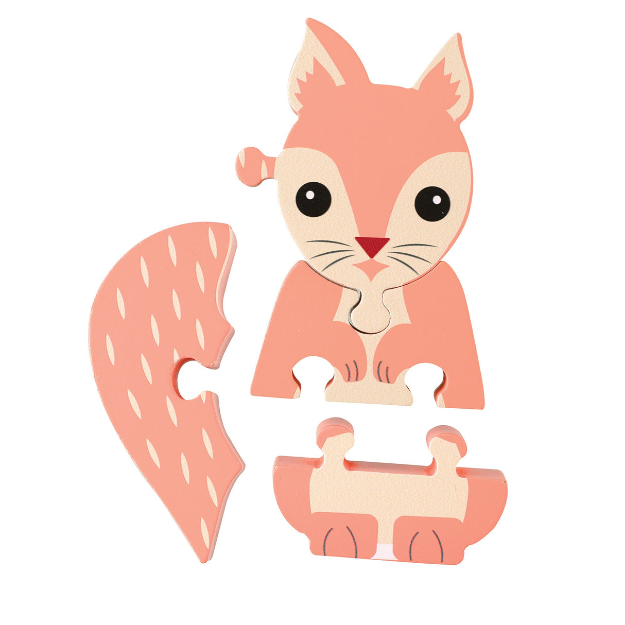 Orange Tree Wooden Squirrel Puzzle - Little Whispers