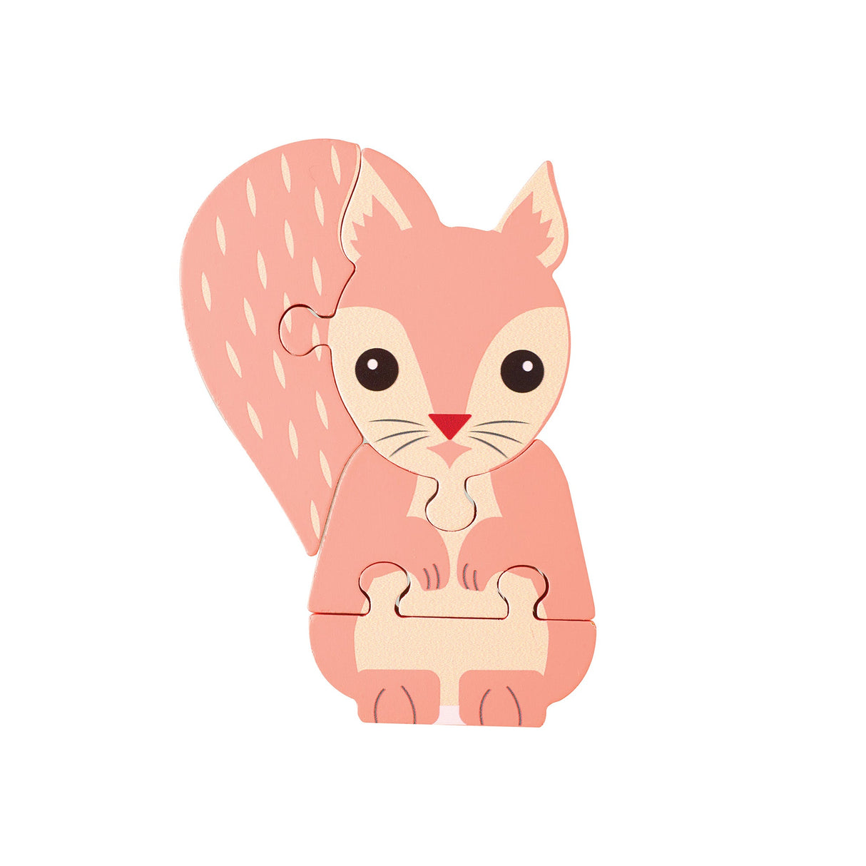 Orange Tree Wooden Squirrel Puzzle - Little Whispers