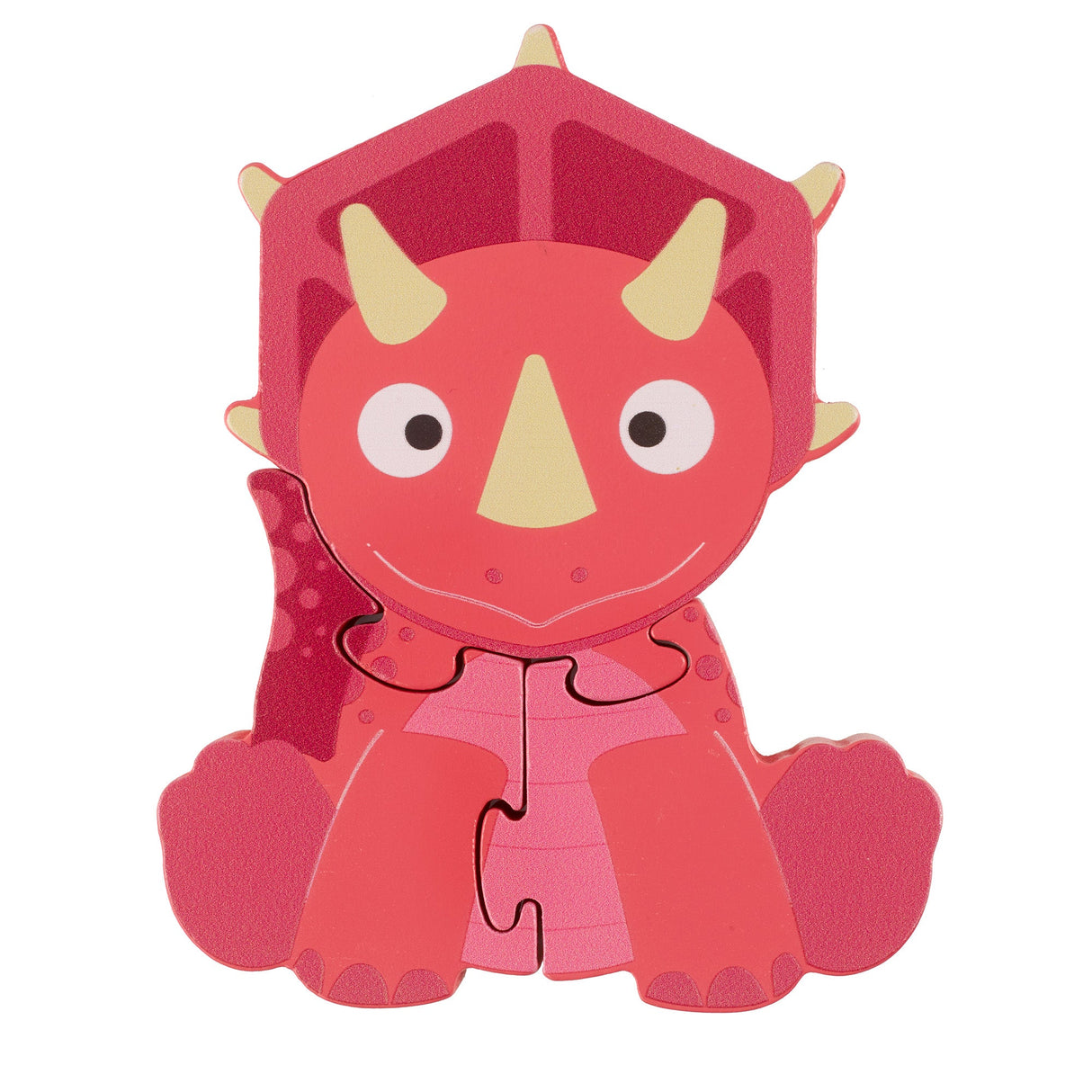 Orange Tree Wooden Triceratops Puzzle - Little Whispers