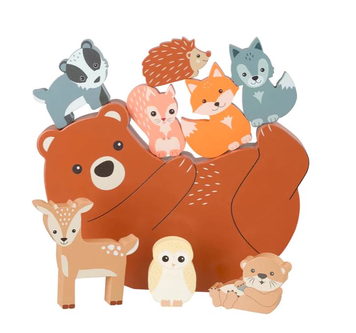 Orange Tree Wooden Woodland Animal Balancing Game - Little Whispers