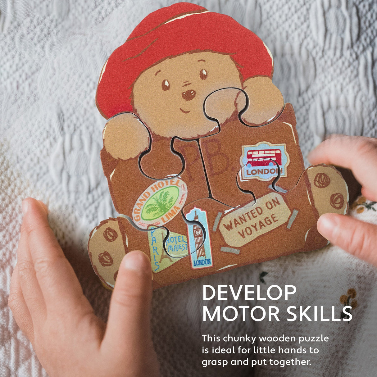 Paddington Wooden Puzzle (Suitcase) - Little Whispers