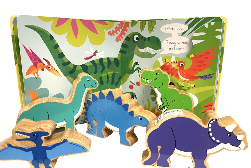Play Hide & Seek with the Dinosaurs Story Sack - Little Whispers
