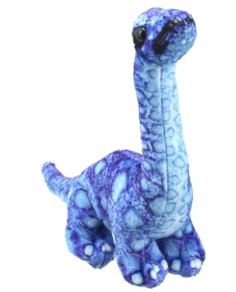 Puppet Company Brontosaurus (Blue) Finger Puppet - Little Whispers