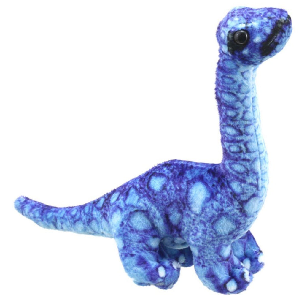 Puppet Company Brontosaurus (Blue) Finger Puppet - Little Whispers