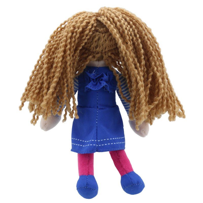 Puppet Company Finger Puppets: Girl (Blue Top) - Little Whispers