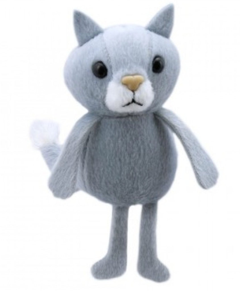 Puppet Company Grey Cat Finger Puppet - Little Whispers
