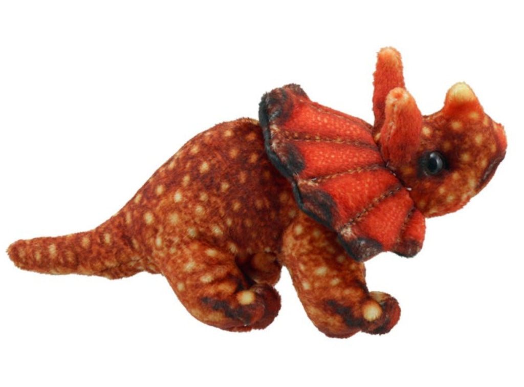 Puppet Company Triceratops Puppet Orange - Little Whispers