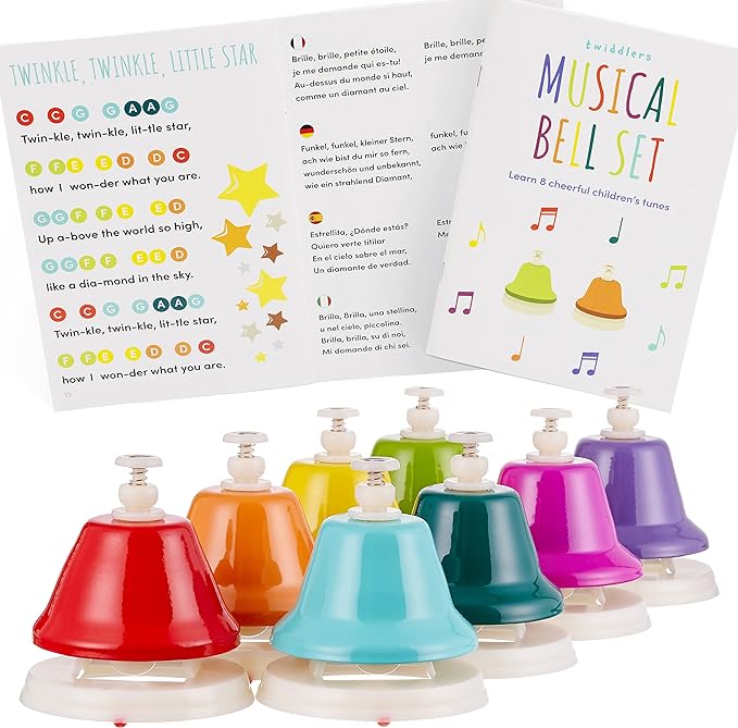 Rainbow Musical Bell Set A0705 - Little Whispers