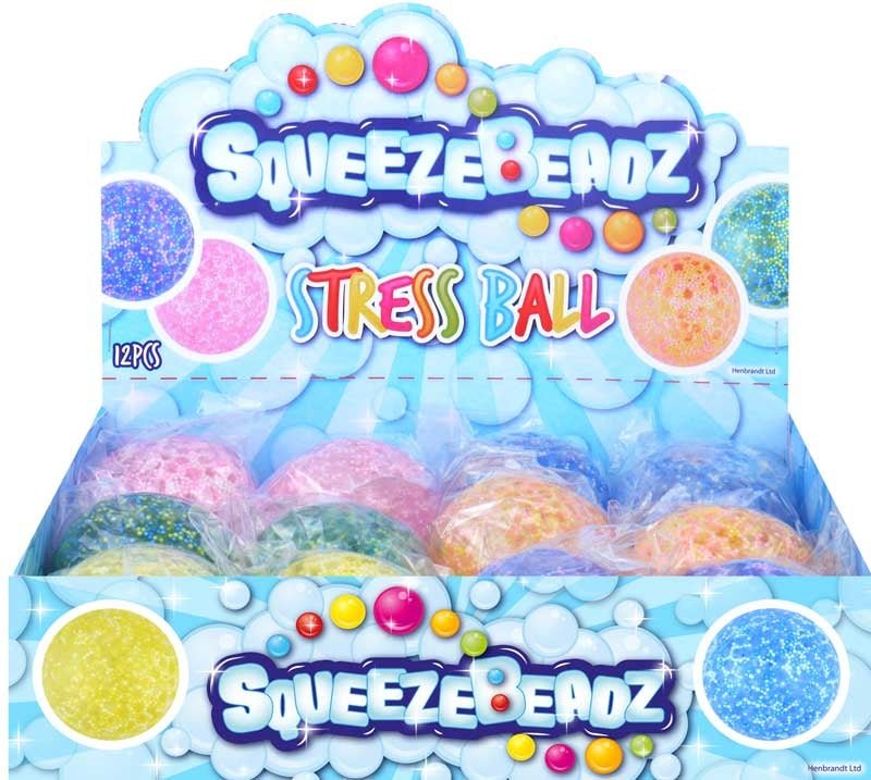 Sensory Squeeze Stress Balls with Beads 7cm - Little Whispers