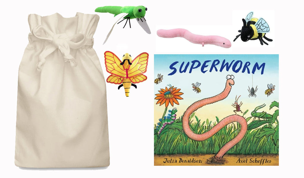 Super Worm Story Sack - Little Whispers