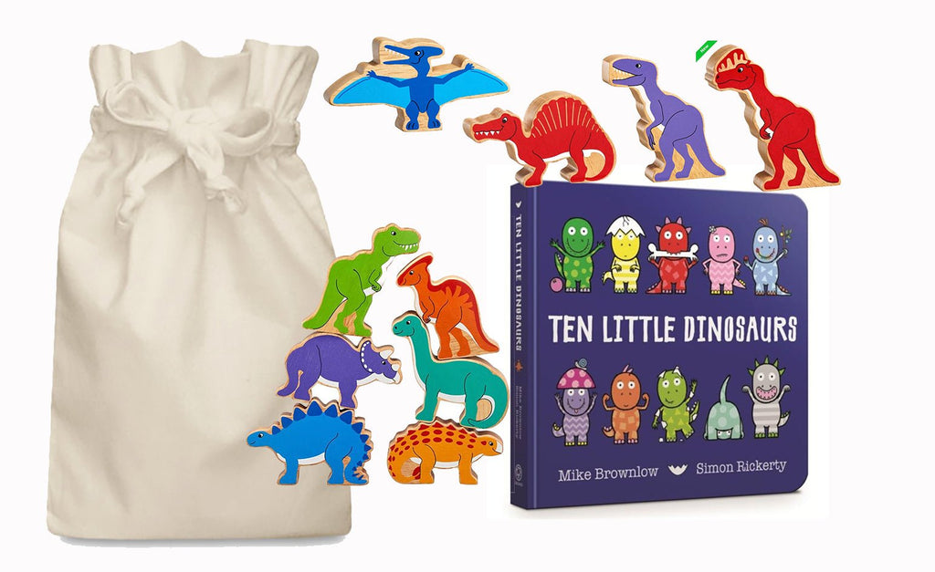 Ten Little Dinosaurs Story Sack with Lanka Kade - Little Whispers