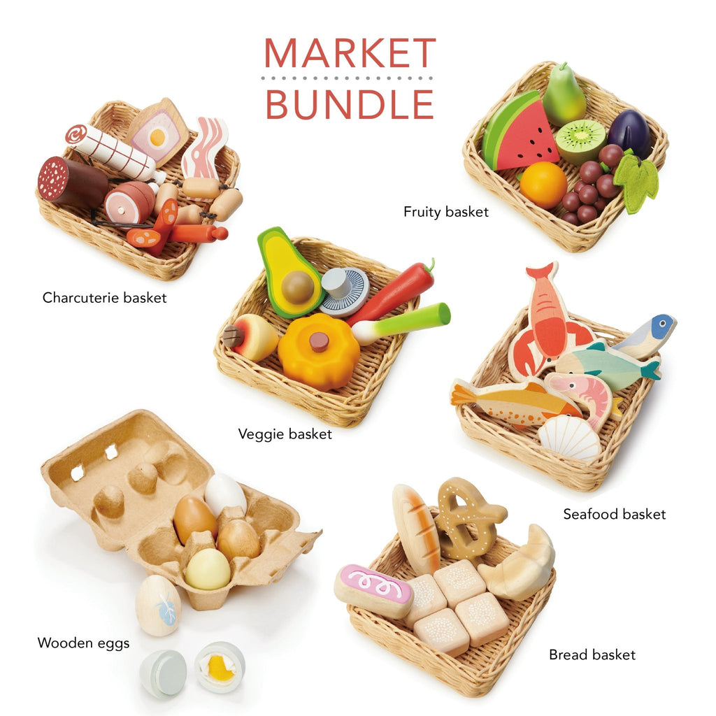 Tender Leaf Market Stall Basket Bundle - Little Whispers