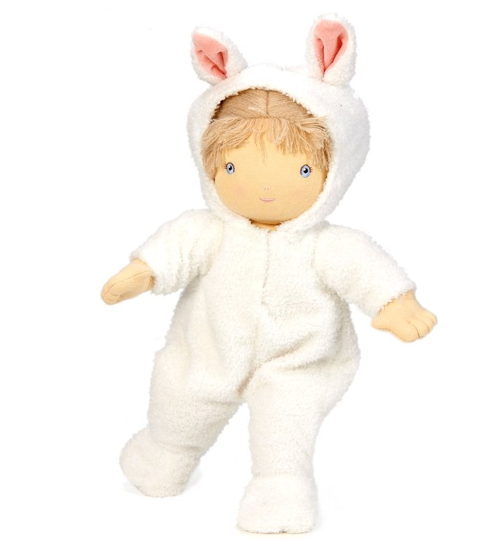 Tender Leaf Toys - Baby Lilli Doll in a Bunny Onesie - Little Whispers
