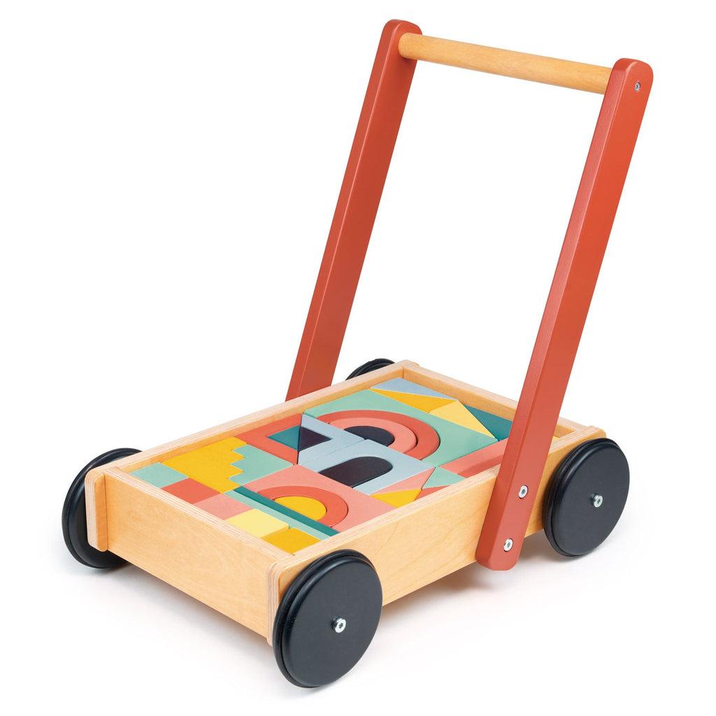 Tenderleaf Toys Wooden Bambino Block Trolley MT7306 (Direct Shipping) - Little Whispers
