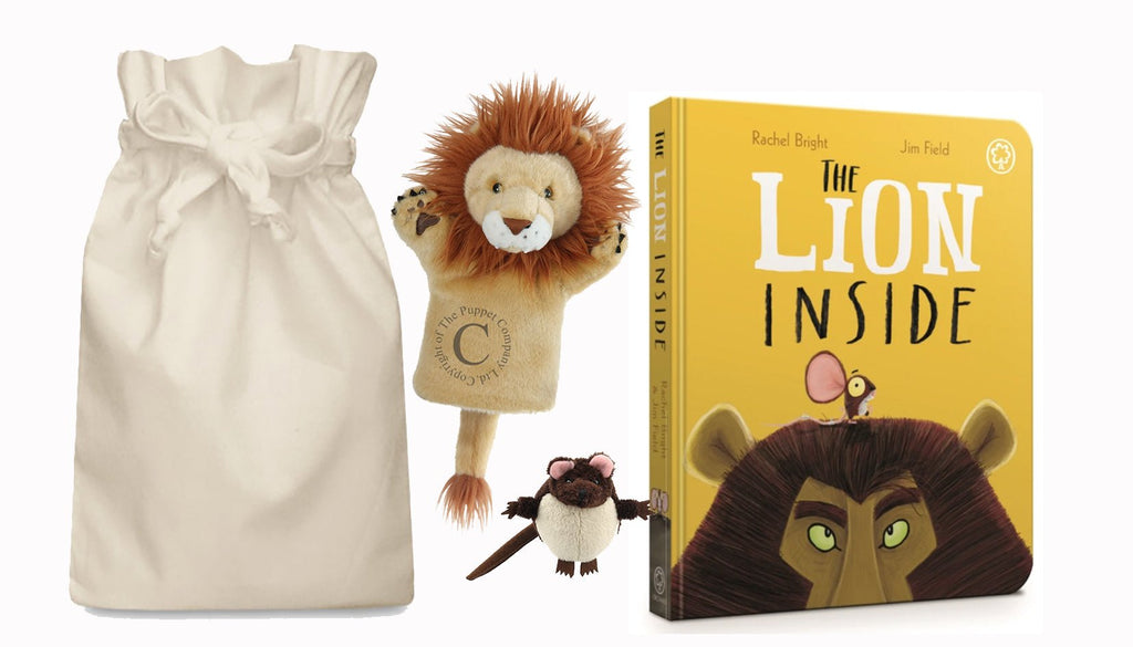 The Lion Inside Story Sack with Hand Puppet - Little Whispers