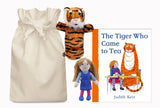 The Tiger Who Came to Tea Story Sack with Hand and Finger Puppet