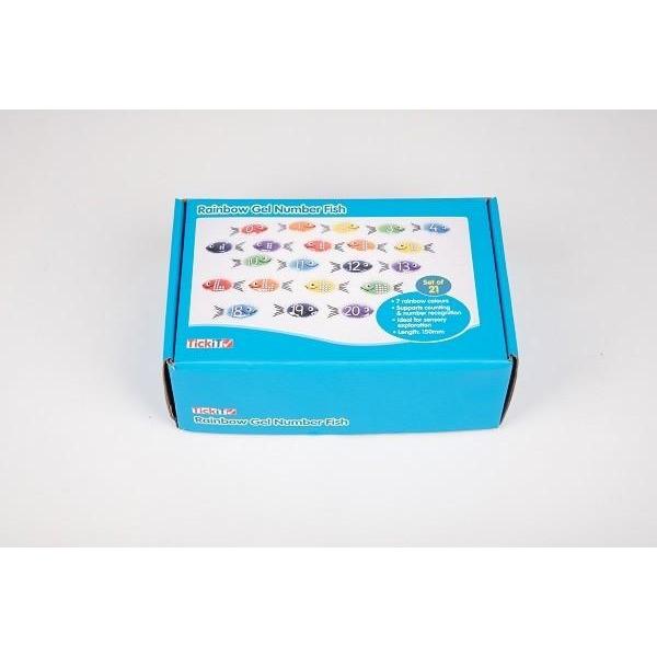 TickiT Rainbow Gel Number Fish - Little Whispers