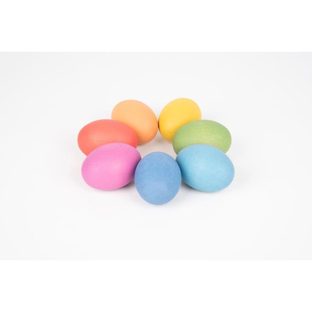 TickiT Rainbow Wooden Eggs - Little Whispers