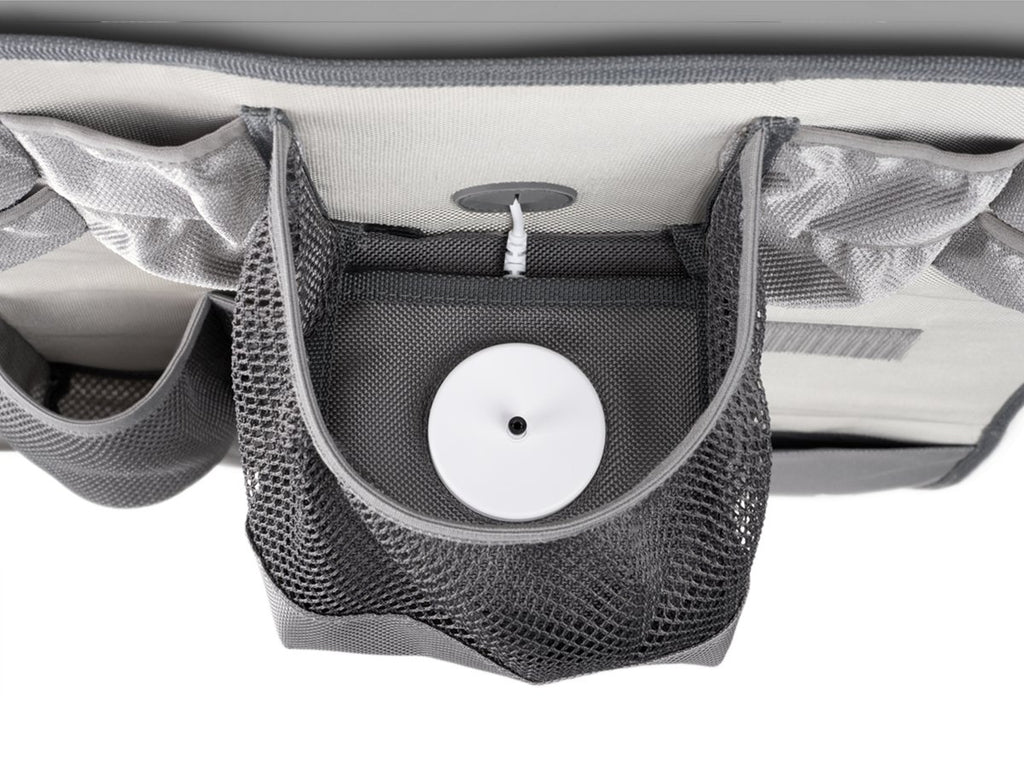 Tonies Car Organiser & Pouch - (GREY) for use with Toniebox Player - Little Whispers