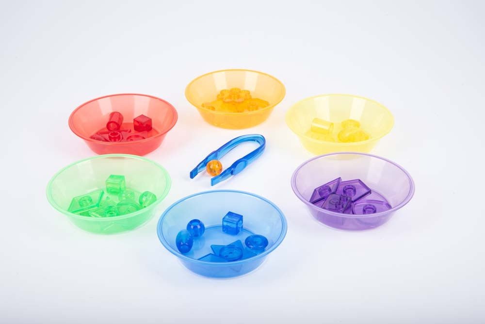 Translucent Colour Sorting Bowls (PK6) - Little Whispers