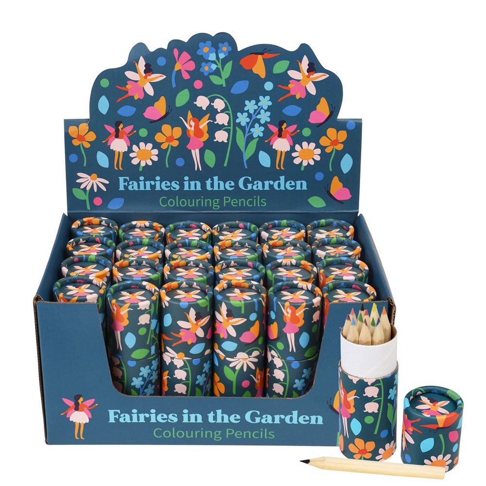 Tube of colouring pencils - Fairies in the Garden - Little Whispers