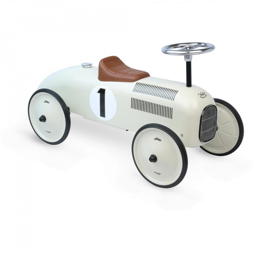 Vilac Classic Metal Racing Car Ride On (Direct Shipping) - Little Whispers