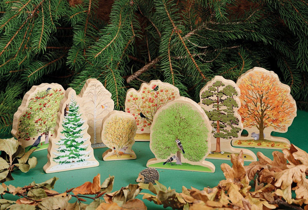 Yellow Door Double Sided Wooden Trees - Little Whispers