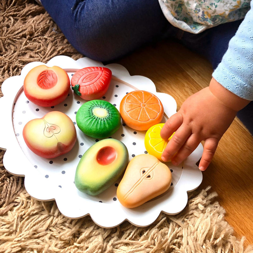 Yellow Door Fruit Sensory Play Stones - Little Whispers