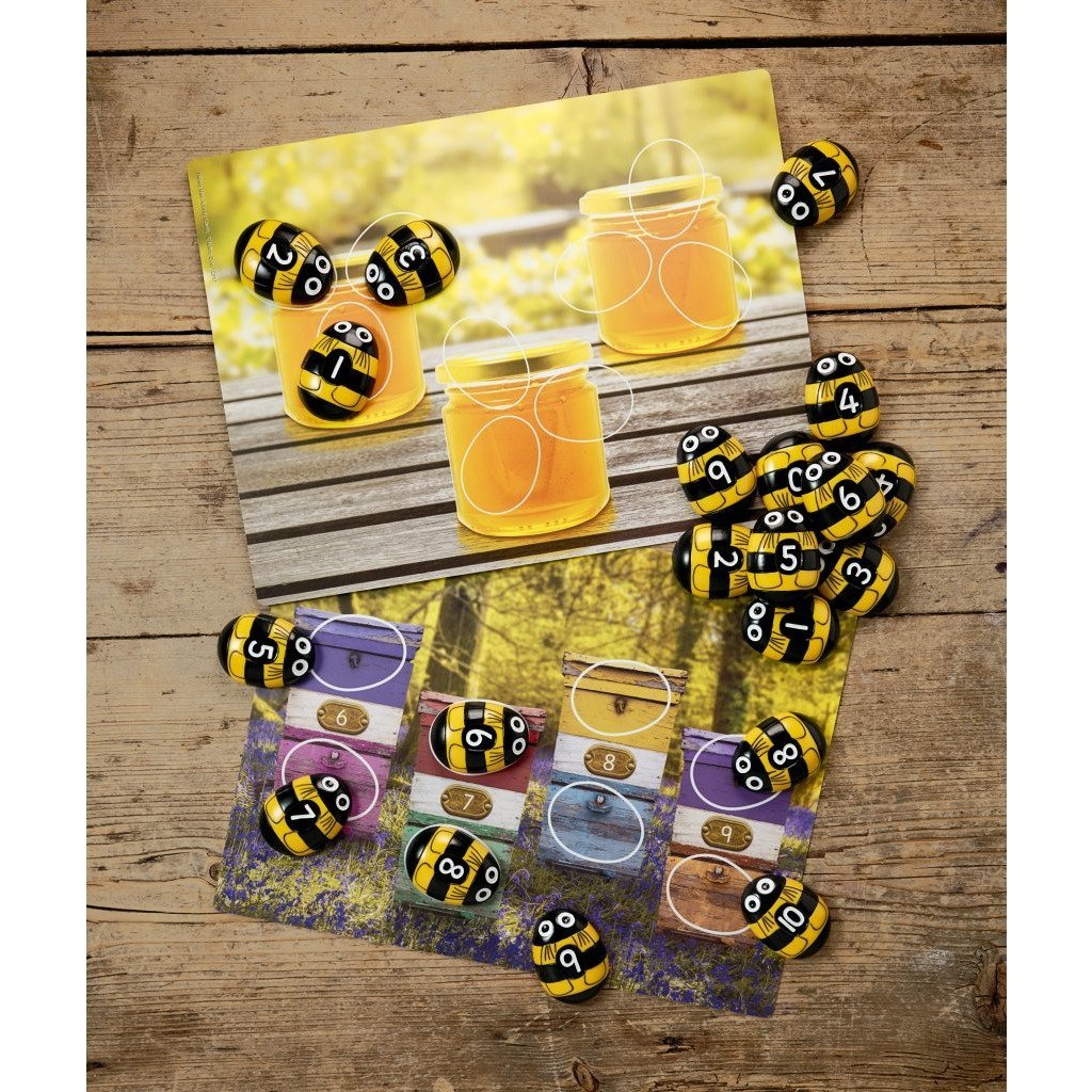 Yellow Door Honey Bee Number Stones - Little Whispers