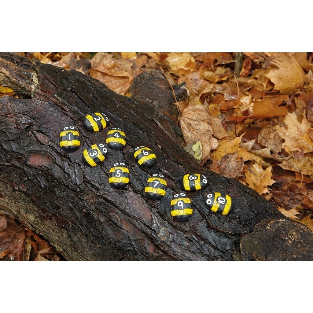 Yellow Door Honey Bee Number Stones - Little Whispers