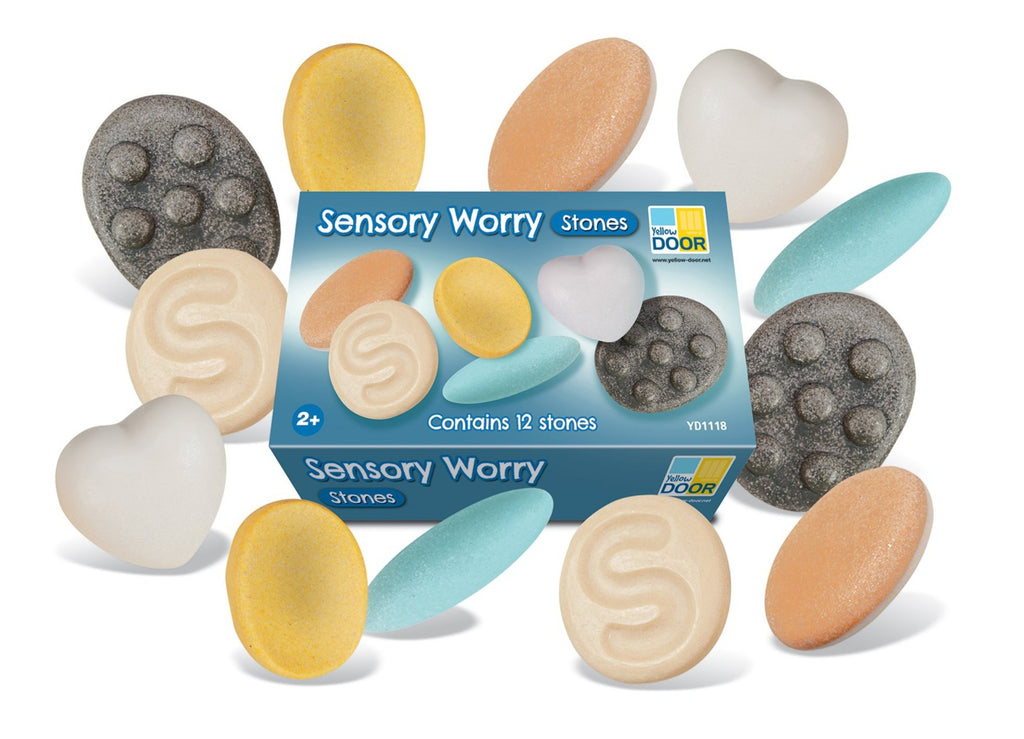 Yellow Door Sensory Worry Stones (12) - Little Whispers