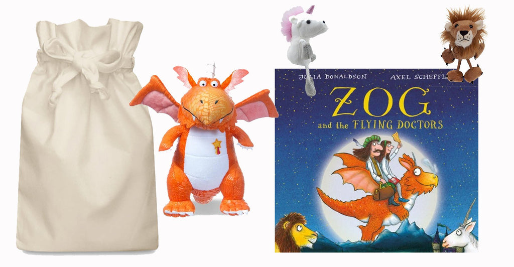 Zog and the Flying Doctors Story Sack with Finger Puppets - Little Whispers